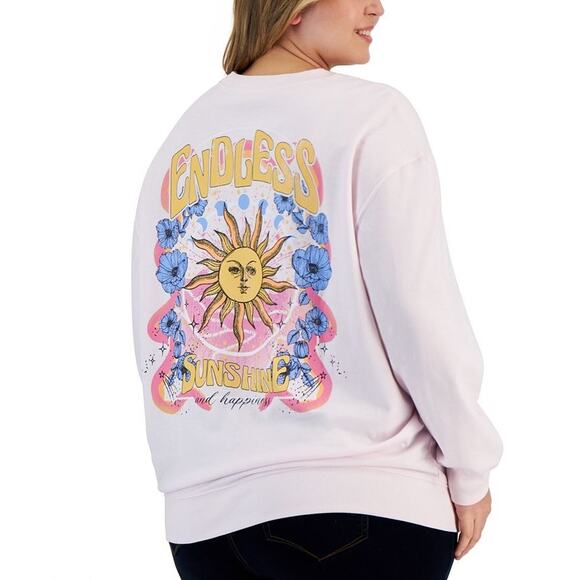 Rebellious One Plus Size Endless Sunshine Fleece Crewneck Sweatshirt - Picture 2 of 2